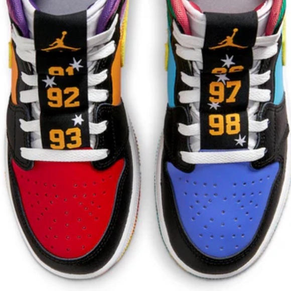 COPY - GS) Air Jordan 1 Mid GS 'Six Championships' - Picture 10 of 11